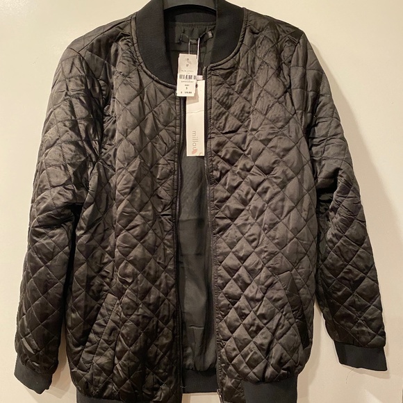 Black Bomber Jacket - Picture 2 of 2